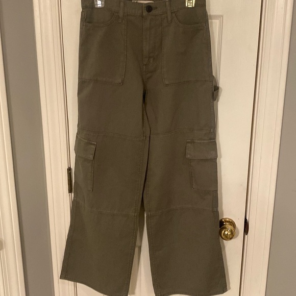 NWOT SO army green cargo high rise pants - Picture 1 of 5